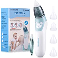 Los mejores  - Aspirador Nasal- Limpiador de Nariz Bebé y Removedor de Cerumen Aspirador Nasal Electrico para Recién Nacidos…